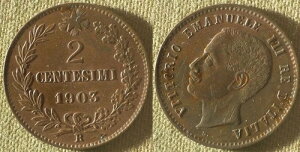 �C�^���A�F1903R 2 Ct. AU-UNC �ڍ� �����̎C��A������A�ăp���`�ς�0 Rev #38 IR8981