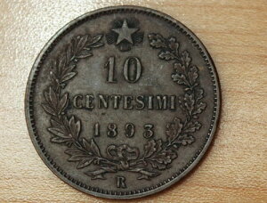 1893 R �C�^���A 10 Centesimi
