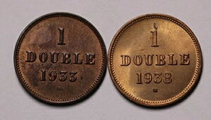 1933 & 1938 H �K�[���W�[ �_�u���u�����Y�R�C�� (2) KM# 11 AU & Unc �ᒒ���� 96k