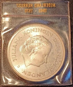 Pays-Bas - Juliana - 10 Gulden Silver Nederland Herrijst 1970 �u���X�^�[!�L��#195