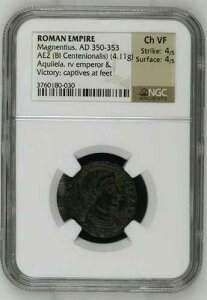 ���[�}�鍑 AD 350-353 AE2 (BI Centenionalis) Magnentius NGC Ch VF
