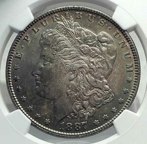 1887�N �A�����J���O�� �␻ �����K�� US�h���R�C�� �C�[�O�� NGC MS i79608