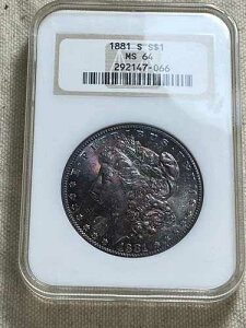 1881�N S ���[�K���E�_���[ NGC MS64 NGC �t�@�b�e�B�E�����X�^�[�E�g�[���E�u���b�N�r���[�e�B�[