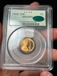 1909 VDB PCGS MS66RD CAC �����J�[���E�E�B�[�g�E�Z���g - �I�[���h�E�O���[���E�z���_�[ PQ