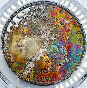 1898�N 1�h�� �����K����� PCGS AU58+ ??�����X�^�[�g�i�[??