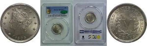 1906�N ���o�e�B�j�b�P�� PCGS MS-65+ CAC