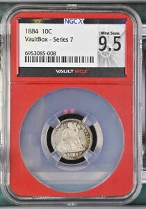 1884�N 10�Z���g ���Ȍ^���o�e�B�_�C�� - NCGX 9.5 �܂��� MS65 - Vaultbox Redcore ??- �g�i�[