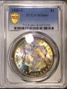 1880-S �����K���E�_���[ PCGS MS64+ EOR/TAB�u�G���h�E�I�u�E���[���v���C���{�[�g�[���A�r�f�I�t��