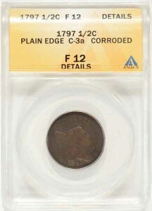 1797�N ���o�e�B�L���b�v �n�[�t�Z���g 1/2�Z���g �v���[���G�b�W C-3a ANACS F12 �ڍו��H����