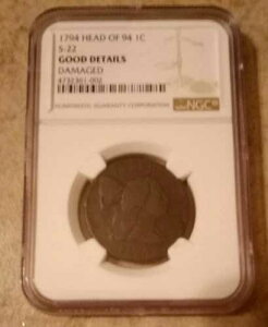 1794�N�A�����J���O���d�� 1�Z���g 94����1�� S-22 NGC�O���[�h �ǍD �ו��_���[�W����