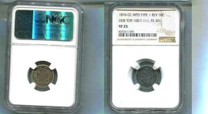 1876�N CC ���o�e�B �V�[�e�b�h �_�C�� �R�C�� NGC VF25 MPD TY 1 REV DDR TOP 100 F111 FS301