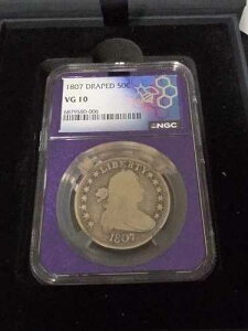 1807�N 50�Z���g �h���[�v�o�X�g PCGS VG10 - �h���[�v�o�X�g �n�[�t�_���[ - �����^�R�C��