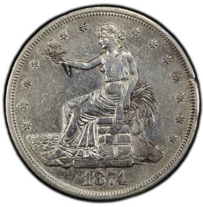 1874-CC PCGS XF �ڍ� �f�Ճh�� �č� 1�h���^�C�v ��� �G�N�X�g���t�@�C��