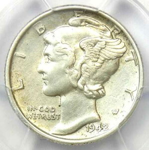 1942/1 �}�[�L�����[�_�C�� 10�Z���g - PCGS AU �F��ڍ� - �󏭂ȃI�[�o�[�f�[�g �o���G�e�B�R�C��
