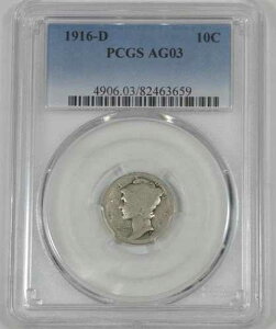 1916-D �}�[�L�����[�_�C�� �F�� PCGS AG 03 �V���o�[ 10�Z���g