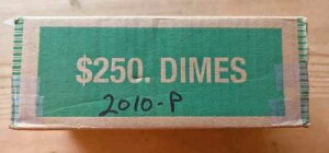 2010-P Dime 50 OBW BU���[���I�I���W�i���o���J�[�Y�{�b�N�X�I1���[�������肽������17.90�h���B