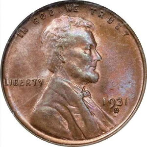 1931-D NGC MS66RB $1,500 PCGS PG�A8 �Ԗڂɏ��Ȃ��������̃����J�[�� �Z���g OLD 1997 SLAB!