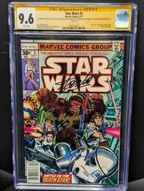 スター・ウォーズ #3 CGC 9.6 SS ? スタン・リー、チェイキン、メイヒュー、レイアロハのサイン入り