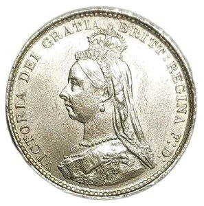 1887�N �C�M���X 3�y���X �X���[�y���X �W���r���[ �w�b�h ���B�N�g���A AU ������ KM 758