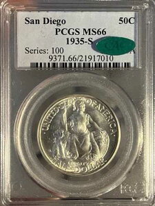 1935-S PCGS & CAC MS66 �T���f�B�G�S�L�O�n�[�t�h��