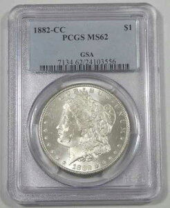 GSA 1882-CC �����K���E�_���[ PCGS�F�� MS 62 �J�[�\���V�e�B���