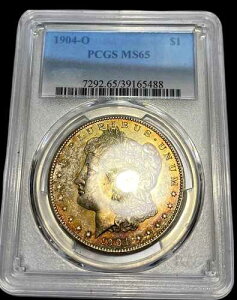 1904-O �����K���E�_���[ PCGS MS65 �����X�^�[�E�_�u�����C���{�[�E�g�[�j���O 100%