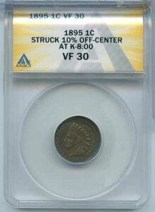 1895-P �C���f�B�A���w�b�h�Z���g ��� ���S����10%���� ANACS VF30 �y�j�[ SS993