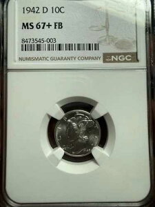 1942�N�� �}�[�L�����[�_�C�� �O���[�f�b�h MS 67+ FB �t���o���h NGC �|�b�v 145 �u���X�g�z���C�g