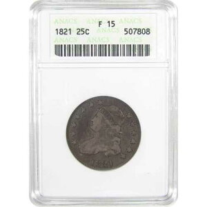 1821�N �L���b�v�h�o�X�g�N�H�[�^�[ F 15 ANACS �V���o�[ 25�Z���g�R�C�� SKU:I17317