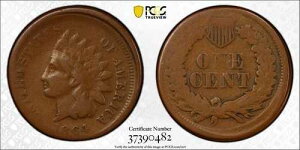 1864 1C VG10 PCGS L ���{���t���C���f�B�A���w�b�h�Z���g - �u���[�h�X�g���b�N �~���g�G���[