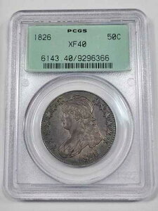 1826�N 50�Z���g �L���b�v�h�o�X�g �n�[�t�h�� PCGS XF40 OGH �I�[���h�z���_�[ ���X�^�[ �X���[���`�b�v K904