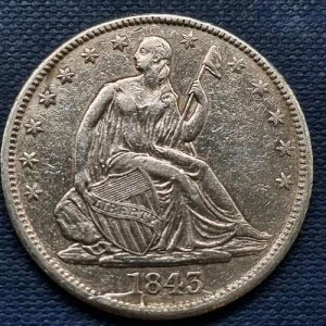 1843�N ���Ȍ^���o�e�B�n�[�t�h�� 50�Z���g ���� XF - �I�[�X�g�����A �� CUD ���t #93709