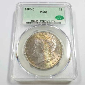 1884 O CAC MS65 - �g�[���V���o�[�����K���h��1�h���č��R�C�� #57401A