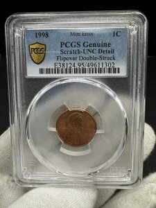 �č������ǃG���[ - 1998�N�t���b�v�I�[�o�[�_�u���X�g���b�N - PCGS UNC�ڍ�