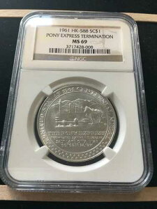 1961�N ������h�� $1 HK-588 NGC MS69 �|�j�[�G�N�X�v���X�I�� - �Z���e�j�A��