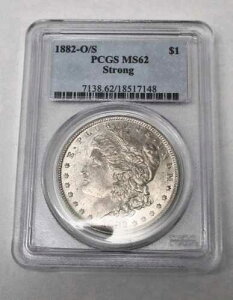 1882�N O/S �����K����� BU PCGS MS62 �R�C���P�[�X����