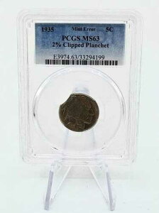 1935�N PCGS MS63 �o�b�t�@���[�j�b�P�� �~���g�G���[ 2% �N���b�v�h�v�����V�F�b�g