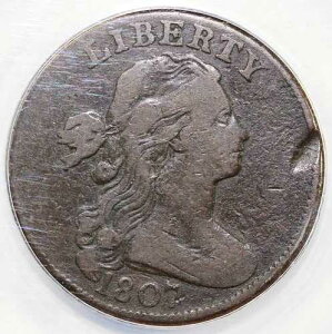 1807 1c S-274 �h���[�v�o�X�g ���[�W�Z���g ANACS F 12 �ڍהj������