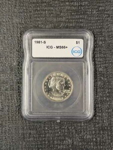 1981 S ICG MS66+ PLUS �X�[�U�� B �A���\�j�[ SBA �h�� $1 - �V�i ICG �z���C�g �z���_�[ ���A!