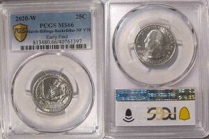 2020�N W �}�[�V�� �r�����O�X ���b�N�t�F���[ NP �N�H�[�^�[ 25�Z���g PCGS MS66 V75 �v���C�x�[�g �A�[���[�t�@�C���h