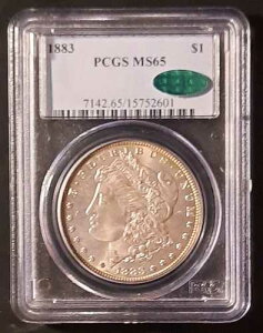 1883p �����K����PCGS MS-65 CAC ���u�����A���g�I���W�i���W�F��??��