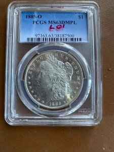 1885-O PCGS MS-63DMPL ���[�K�� �V���o�[ �h�� �J���I �f�B�[�v�~���[ ������