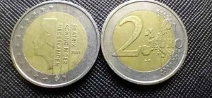 2 ���[�� �R�C�� BEATRIX Koningin der Netherlanden 2001