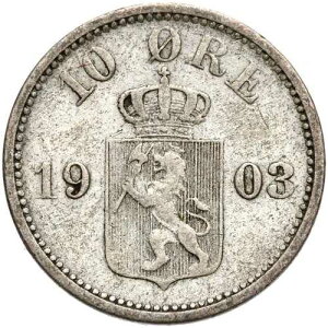 �m���E�F�[ - �I�X�J��2�� - �R�C�� - 10 Ore Oere 1903 - �� - ���!