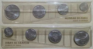 �t�����X�̃|���l�V�A 1965�N 4���Z�b�g FDC Unc Monnaie Paris Mint �^�q�` 2200�Z�b�g SS1