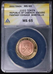 2003 CABINDA 1 �G�X�N�[�h �t�@���^�W�[�ݕ��g�[�N�� �o�C���^���b�N ANACS MS 65