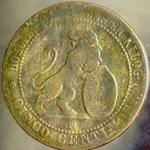 1870�N �X�y�C���v�����̍d�� 150�N�O 5�Z���e�B�� �X�y�C��