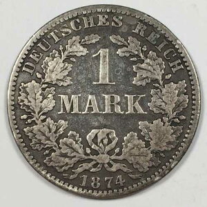 1874-A �h�C�c�}���N - ���B���w����1�� - ���� (F) KM#7 - ��90% - 7079-PC