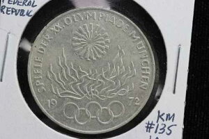 1972-D �h�C�c�A�M���a�� �~�����w���I�����s�b�N 10 �}�[�N KM# 135 39R7