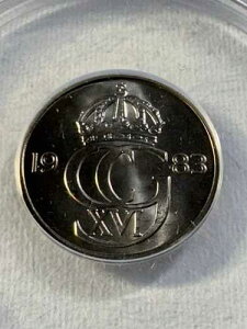 1983-U �X�E�F�[�f�� 50 �z�� ANACS �ɂ�� MS 66 ����